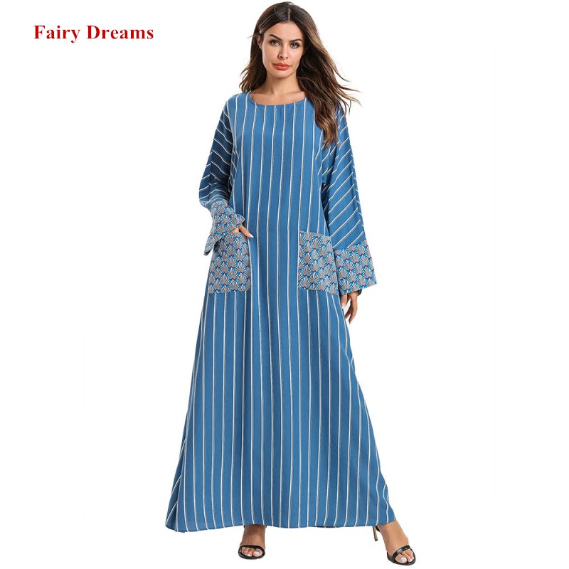 Women Abayas Dubai Muslim Maxi Dress Turkey Malaysia Turkish Kaftan Islamic Plus Size Clothing 4XL Striped Long Sleeve Robe
Women Abayas Dubai Muslim Maxi Dress Turkey Malaysia Turkish Kaftan Islamic Plus Size Clothing 4XL Striped Long Sleeve Robe