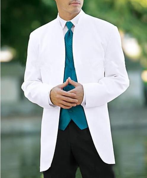 Classic Design White Stand Collar Groom Tuxedos Best Man Suits Groomsmen Men Wedding Suits Sets (Jacket+Pants+Vest+Tie, Custom color
Classic Design White Stand Collar Groom Tuxedos Best Man Suits Groomsmen Men Wedding Suits Sets (Jacket+Pants+Vest+Tie, Custom color