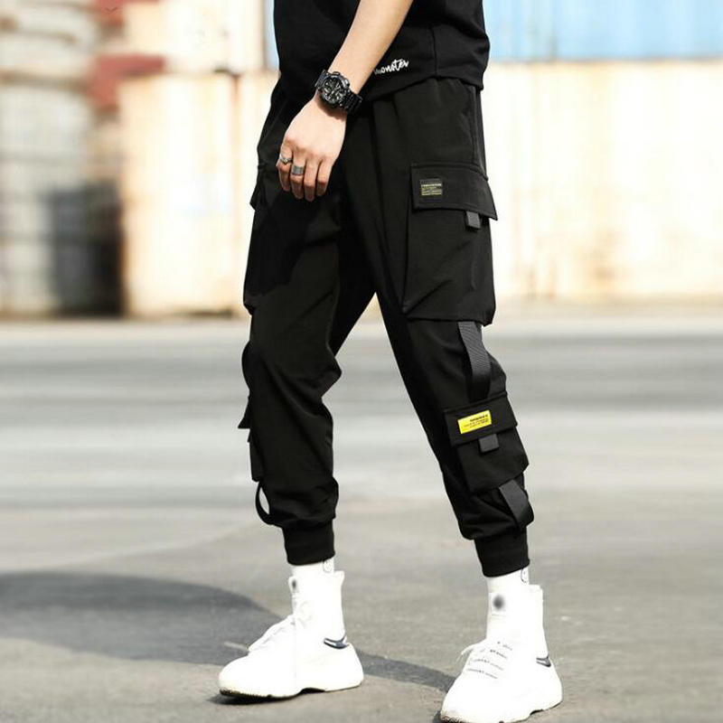 Streetwear Hip Hop Black Harem Pants Men Elastic Waist Punk Pants With Ribbons Casual Slim Jogger Pants Men Hip Hop Trousers
Streetwear Hip Hop Black Harem Pants Men Elastic Waist Punk Pants With Ribbons Casual Slim Jogger Pants Men Hip Hop Trousers