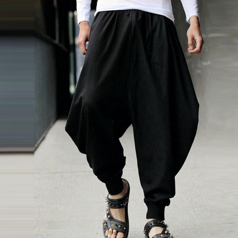 Men Loose Wide Leg Harem Pants Cotton Linen Cross-pants Men' Joggers Dance Trousers Hip Hop Casual Vintage Long Pants Plus Size, Khaki 1
Men Loose Wide Leg Harem Pants Cotton Linen Cross-pants Men' Joggers Dance Trousers Hip Hop Casual Vintage Long Pants Plus Size, Khaki 1