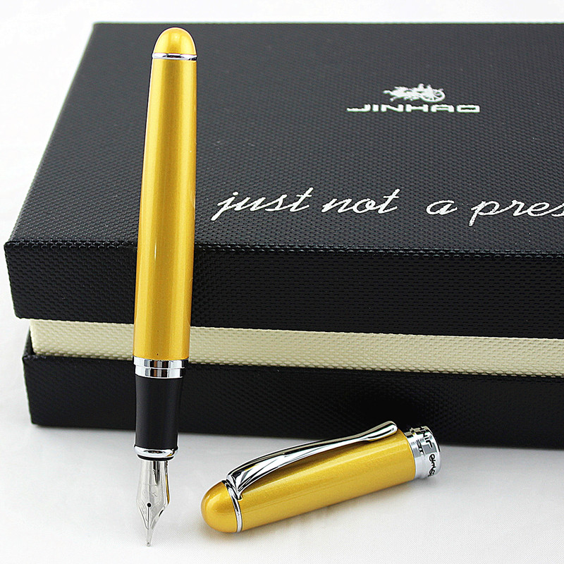 Jinhao X750 Metal Gold Fountain Pen 0.5mm Shine Platinum Steel School Office Business Writing Ink Pens Gift Stationery, Red
Jinhao X750 Metal Gold Fountain Pen 0.5mm Shine Platinum Steel School Office Business Writing Ink Pens Gift Stationery, Red