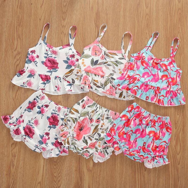 6M-4T Summer Casual New Children Fashion Print Two-piece Outfit Ruffle Tank Top Shorts Casual Style Clothes
6M-4T Summer Casual New Children Fashion Print Two-piece Outfit Ruffle Tank Top Shorts Casual Style Clothes