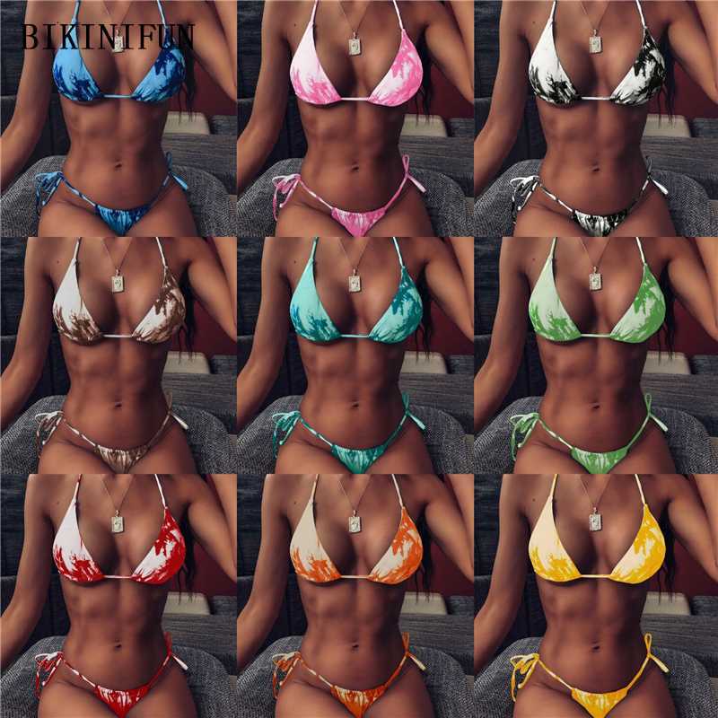 2020 New Sexy Coconut Tree Swimsuit Women Triangle Bralette Swimwear Backless Halter Beachwear -L Girl Thong Micro Bikini Set
2020 New Sexy Coconut Tree Swimsuit Women Triangle Bralette Swimwear Backless Halter Beachwear -L Girl Thong Micro Bikini Set