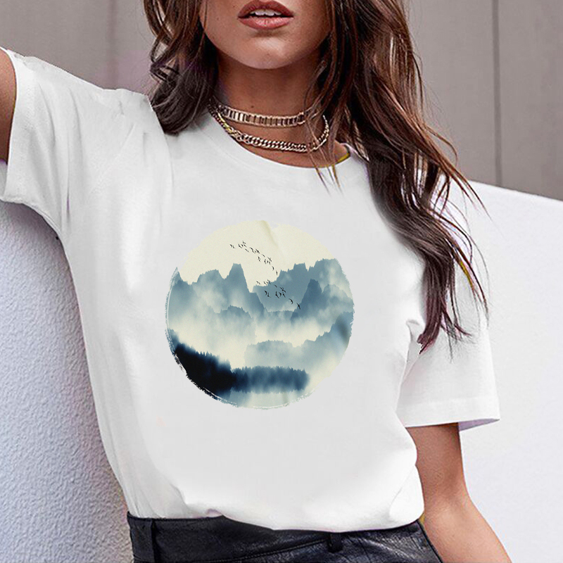 Women Tshirts Clothes Tshirt Fashion morning mountain bird Summer Casual Female T-shirt Woman Tee Ladies Short Sleeve T Top, Bvr8394
Women Tshirts Clothes Tshirt Fashion morning mountain bird Summer Casual Female T-shirt Woman Tee Ladies Short Sleeve T Top, Bvr8394