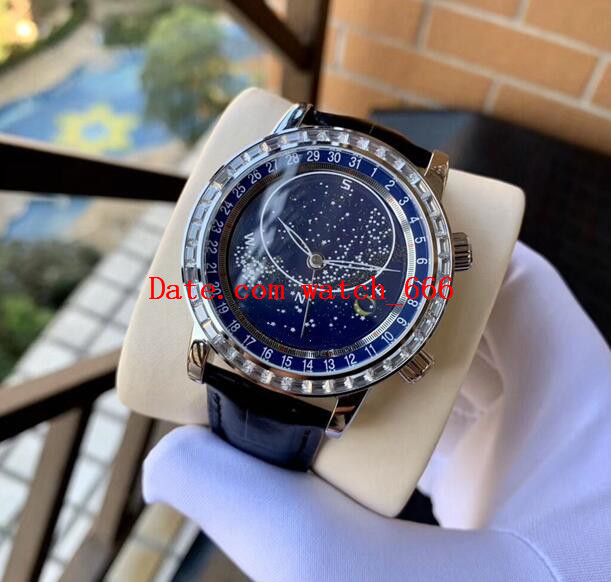 2 Style 6102 6104G-001 Sky Moon Celestial In White Gold 44mm W/ Date Complete Automatic Sapphire Leather Strap Mens Watches Fashion Wrist, Slivery;brown
2 Style 6102 6104G-001 Sky Moon Celestial In White Gold 44mm W/ Date Complete Automatic Sapphire Leather Strap Mens Watches Fashion Wrist, Slivery;brown