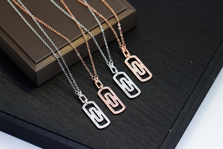 Wholesale-925 sterling silver necklaces for women female pure silver collier wedding party jewelry accessories