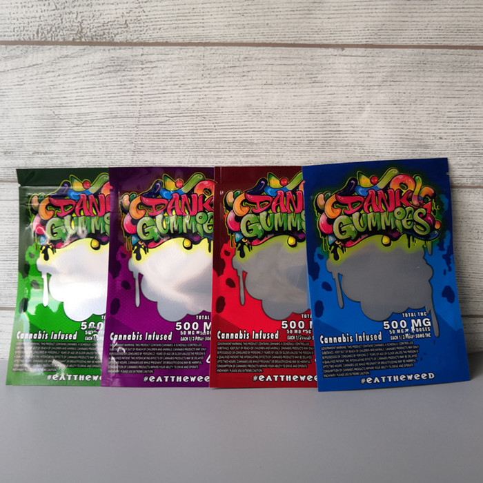 New Dank Gummies 500mg Maylar bag Dank Gummies Zipper Bag Dry Tobacco Retail Bag Gummy candy mylar bags 500mg Packaging bags
New Dank Gummies 500mg Maylar bag Dank Gummies Zipper Bag Dry Tobacco Retail Bag Gummy candy mylar bags 500mg Packaging bags