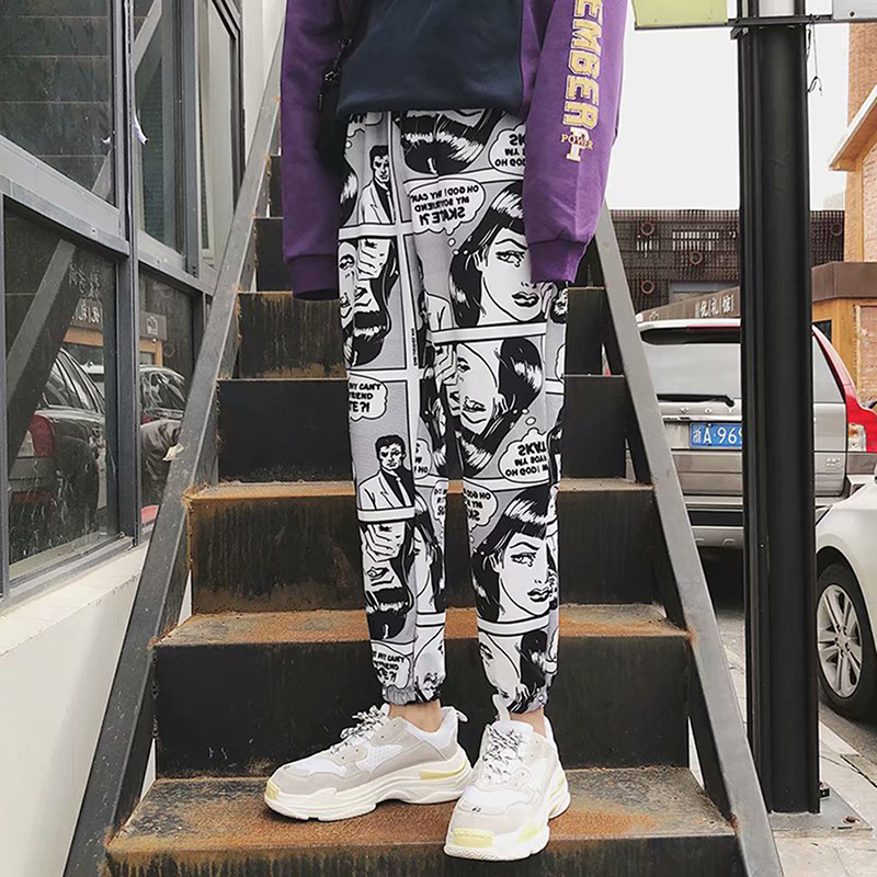 New Loose Sports Casual Pants women' Beam Foot Harem Pants Printed Joggers Mens Hip Hop Casual Trousers, As pic
New Loose Sports Casual Pants women' Beam Foot Harem Pants Printed Joggers Mens Hip Hop Casual Trousers, As pic