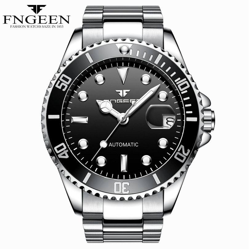 Mechanical Watches Men Water Resistant Automatic Watch Male Clock With Date Calendar Relojes Automaticos Para Hombre Fngeen Y19061905