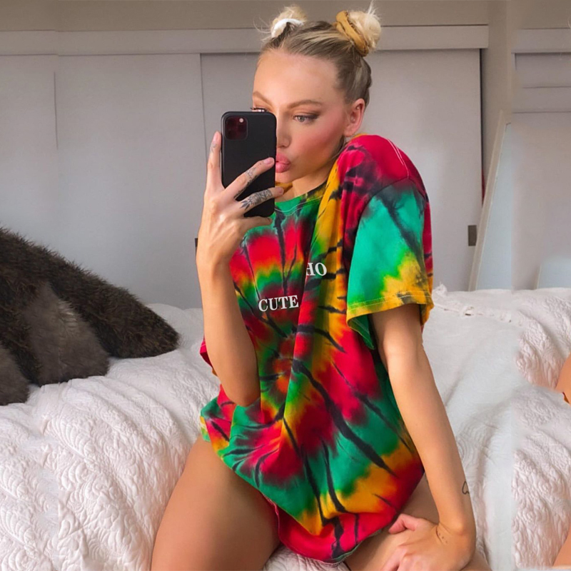SEASONS Vortex Tie Dye Print Oversized Tshirt Women Harajuku Casual Loose Tee Shirt Woman Summer Short Sleeve T-shirt ASTS80906, Multi
SEASONS Vortex Tie Dye Print Oversized Tshirt Women Harajuku Casual Loose Tee Shirt Woman Summer Short Sleeve T-shirt ASTS80906, Multi