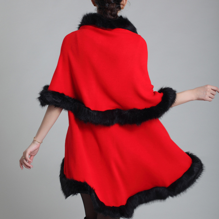 Bridal Cape Satin Medium-length-cape with Fur Trim Wedding Cloak Handmade Cape Dress Fur Shawl Wedding Jackets Wrap