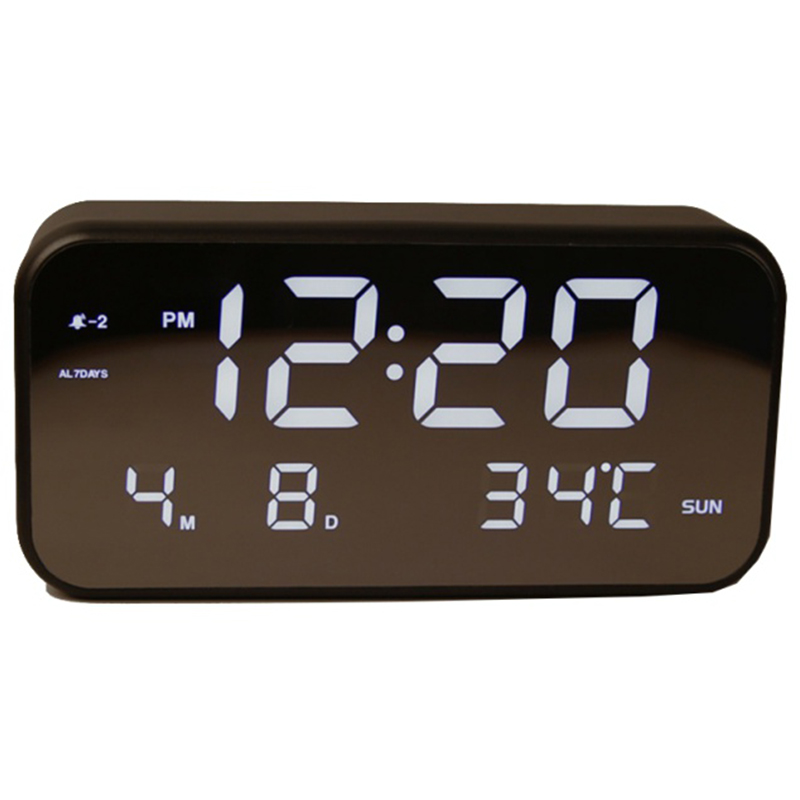 Multifunction Digital Electronic Led Mirror Clock Fashion Led Alarm Clock Temperature Snooze Display Home Decor Mirror Function
Multifunction Digital Electronic Led Mirror Clock Fashion Led Alarm Clock Temperature Snooze Display Home Decor Mirror Function