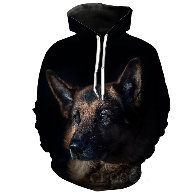 Hip Hop Mens Hoodies 3D Print Cute Puppy Long Sleeve Hooded Sweatshirts Cool Animal Dog Hoodie Fashion Streetwear Hoody Pullover