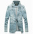 Men's Suits & Blazers 2021 Brand Blazer Men Fashion Mens Denim Jacket Coat Masculino Slim Fit Casual Autumn Jeans Suit