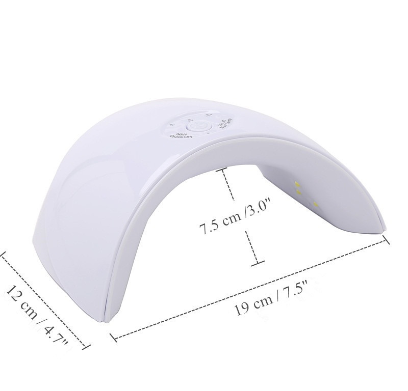 9SD 36W LED UV Lamp Nail Dryer 12pcs LED Nail Light Nails Gels Manicure Machine with Timer Button USB Connector Nail Art Tools C19011401