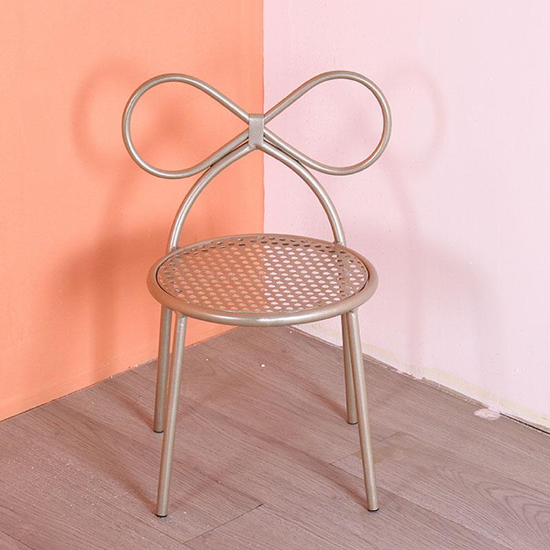Children's Dining Chair Students Study Write Butterfly Chair Iron Cute Low Household Stool Baby Backrest