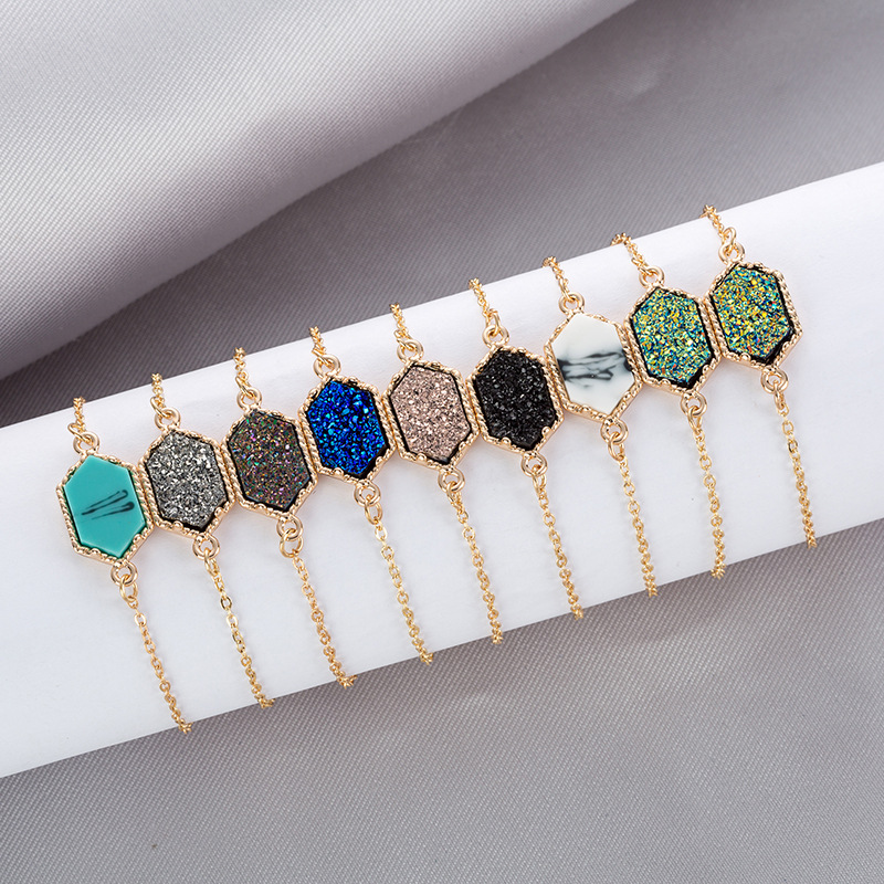 Luxury designer Druzy wire Bangle faux Geometric Natural stone charm bracelets For women s Fashion Jewelry Gift
Luxury designer Druzy wire Bangle faux Geometric Natural stone charm bracelets For women s Fashion Jewelry Gift