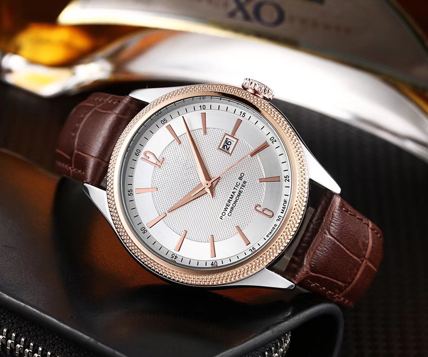 2020 top brand brown black leather men's wristband fashion men's automatic luxury calendar watches men's ladies reloj clock, Silver on white
2020 top brand brown black leather men's wristband fashion men's automatic luxury calendar watches men's ladies reloj clock, Silver on white
