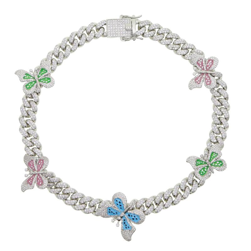New enamel colorful butterfly charm choker 12mm Miami cuban link chain women lady 16" 18" choker necklace drop ship wholesale
New enamel colorful butterfly charm choker 12mm Miami cuban link chain women lady 16" 18" choker necklace drop ship wholesale