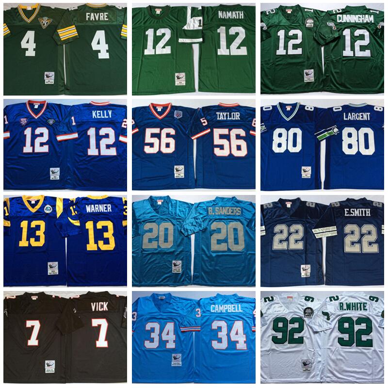 NCAA All Jim Kelly Jersey Brett Favre Steve Largent Lawrence Taylor Randall Cunningham Reggie White Michael Vick Barry Sanders Earl Campbell, Photo
NCAA All Jim Kelly Jersey Brett Favre Steve Largent Lawrence Taylor Randall Cunningham Reggie White Michael Vick Barry Sanders Earl Campbell, Photo