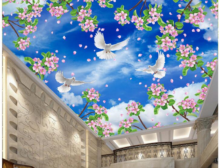 3d ceiling murals wallpaper custom photo Beautiful peach blossom blue sky living room home decor 3d wall mural wallpaper for walls 3 d, Non-woven
3d ceiling murals wallpaper custom photo Beautiful peach blossom blue sky living room home decor 3d wall mural wallpaper for walls 3 d, Non-woven