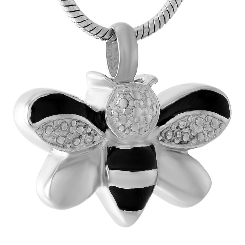 Stainless Steel Colorful Bee Cremation for Ashes Urn Necklace Keepsake Memorial Pendant for Women with Chain Jewelry IJD9474, Silver
Stainless Steel Colorful Bee Cremation for Ashes Urn Necklace Keepsake Memorial Pendant for Women with Chain Jewelry IJD9474, Silver