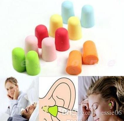 new foam sponge earplugs great for travelling sleeping reduce noise ear plug randomly color drop