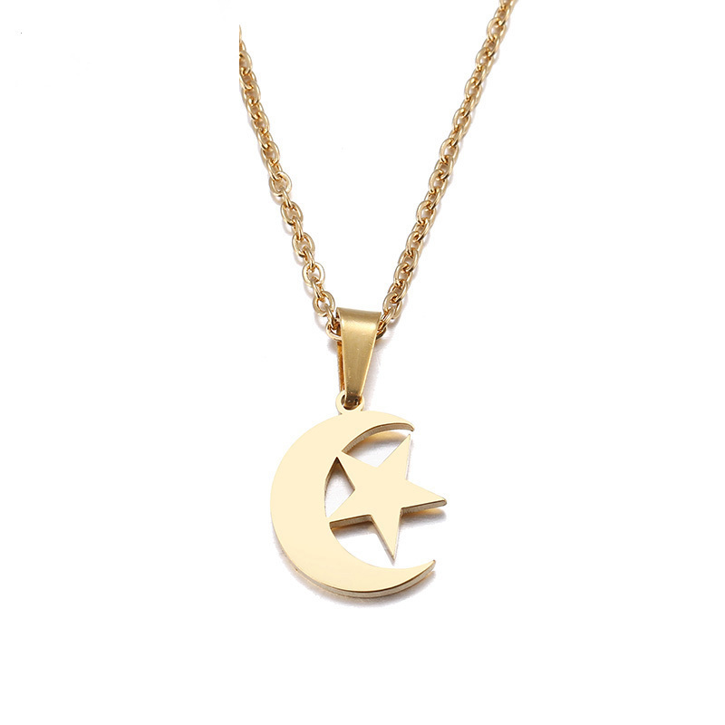 Sumptuous Stainless Steel Necklace For Women Lover's Gold And Silver Color Moon & Star Pendant Necklace Engagement Jewelry Girl
Sumptuous Stainless Steel Necklace For Women Lover's Gold And Silver Color Moon & Star Pendant Necklace Engagement Jewelry Girl