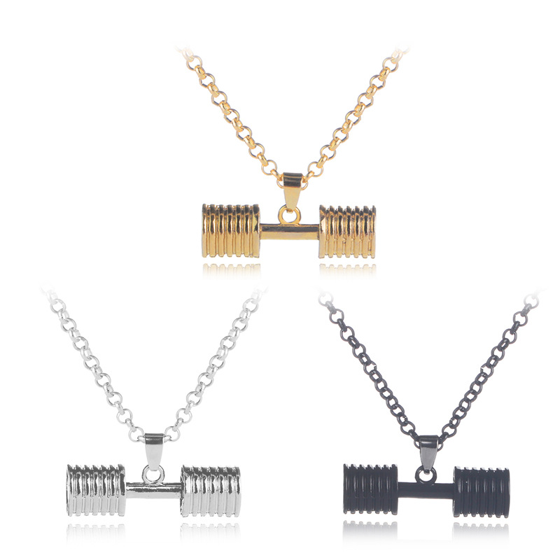 Fashion Dumbbell pendant Sports Necklace Men gym lifting weights charm Link Chain For women Jewelry GIft
Fashion Dumbbell pendant Sports Necklace Men gym lifting weights charm Link Chain For women Jewelry GIft