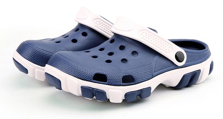 Hot Sale-Garden Clog Summer Beach Slipper Flat Breathable Outdoor Sandals Male Gardening shoe