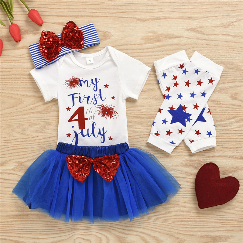 New Baby Clothes Sets for Independence Day Summer Baby Girl 4th of July Outfits 4Pcs Bodysuit+Mesh Skirts+Socks+Headband, As pic
New Baby Clothes Sets for Independence Day Summer Baby Girl 4th of July Outfits 4Pcs Bodysuit+Mesh Skirts+Socks+Headband, As pic