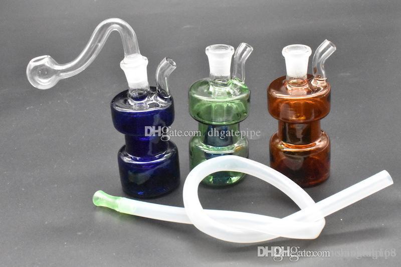 Mini Glass Oil Burner Bong pyrex Clear small Bubbler beaker Bong MiNi recycler Dab Rigs for Smoking Hookahs with 10mm glass oil burner pipe
Mini Glass Oil Burner Bong pyrex Clear small Bubbler beaker Bong MiNi recycler Dab Rigs for Smoking Hookahs with 10mm glass oil burner pipe