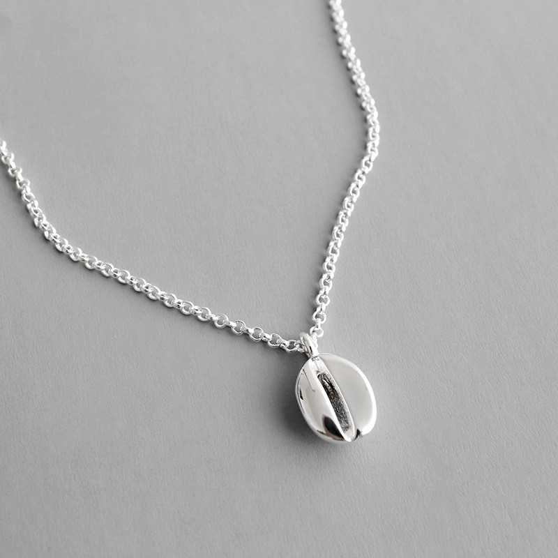 Authentic 925 Sterling Silver Small Geometric Coffe Beans Pendant Necklace For Women Students Silver Tiny Pendants Choker Necklaces
Authentic 925 Sterling Silver Small Geometric Coffe Beans Pendant Necklace For Women Students Silver Tiny Pendants Choker Necklaces