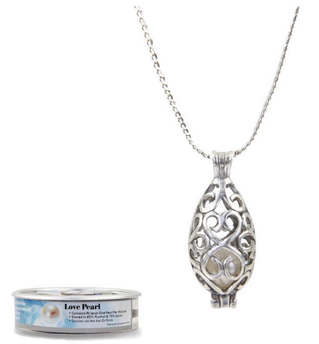 Wholesale-Love Wish Pearl Cages Locket Necklace Oyster Pendant Necklace (Excluding Pearl Canned) Hollow Turtle/Dolphin/Love Pendant Necklace