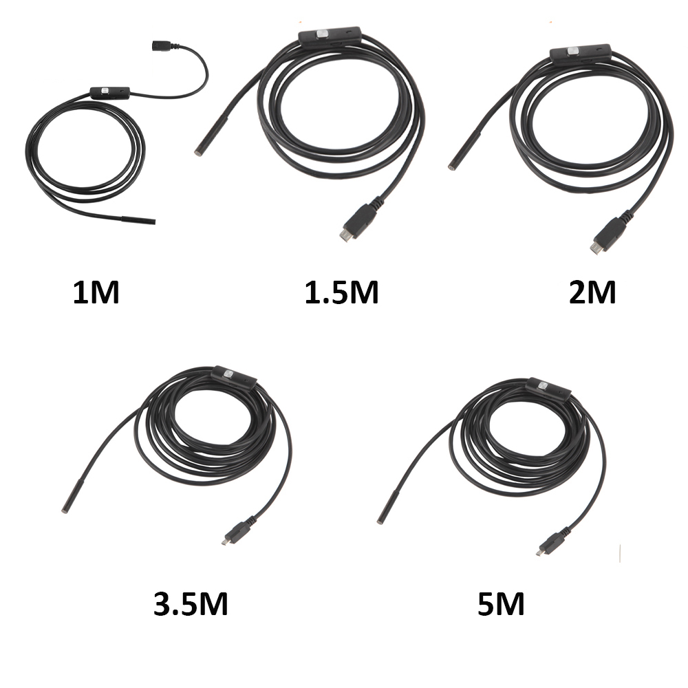 an98b phone endoscope 5 5mm cable 640480 hd usb waterproof camera for android mobile phone pc 100500mm