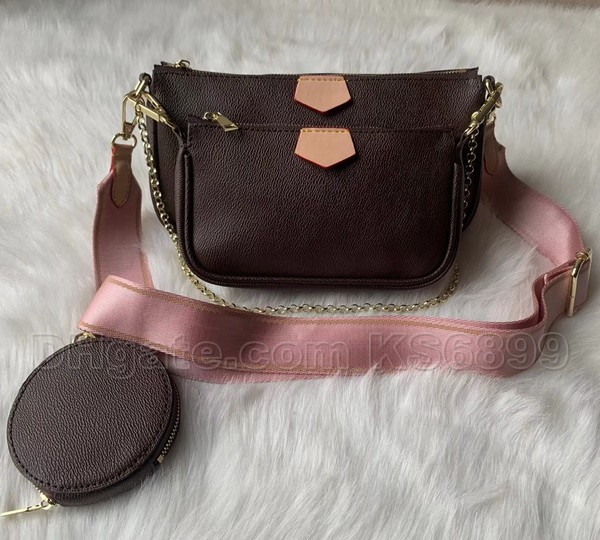 Fashion Women Shoulder Bags Designer Luxury Purse Handbag Flower 3 PCS SETS Woman Chain Strap Shoulders Purses Bag