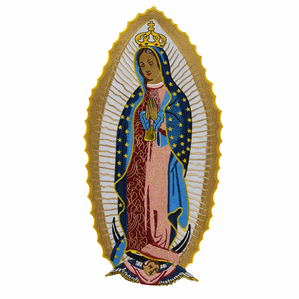 Holy Virgin Mary Embroidered Patch Big Size Custom Sew On Iron On For T-shirt Jacket Clothing Design Applique, Black
Holy Virgin Mary Embroidered Patch Big Size Custom Sew On Iron On For T-shirt Jacket Clothing Design Applique, Black