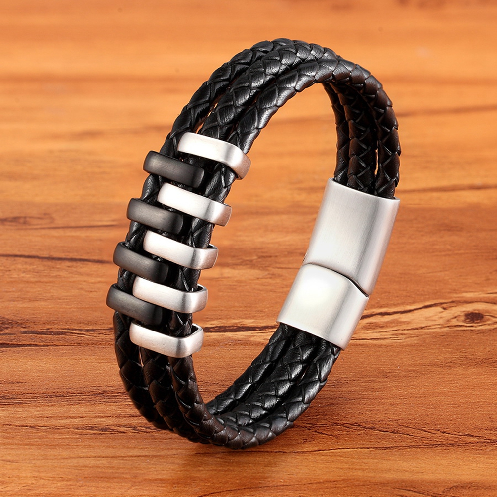 tyo boys mens unisex italian black layered genuine leather charm bracelets with stainless steel magnetic clasp sizes 19/21/23cm
tyo boys mens unisex italian black layered genuine leather charm bracelets with stainless steel magnetic clasp sizes 19/21/23cm