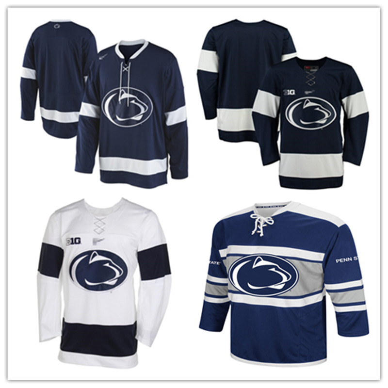 Custom Penn State Nittany Lions College Hockey Jerseys 7 James Robinson 8 Chase Berger 24 Adam Pilewicz 30 Matt Erlichman Navy Blue White, As photo
Custom Penn State Nittany Lions College Hockey Jerseys 7 James Robinson 8 Chase Berger 24 Adam Pilewicz 30 Matt Erlichman Navy Blue White, As photo