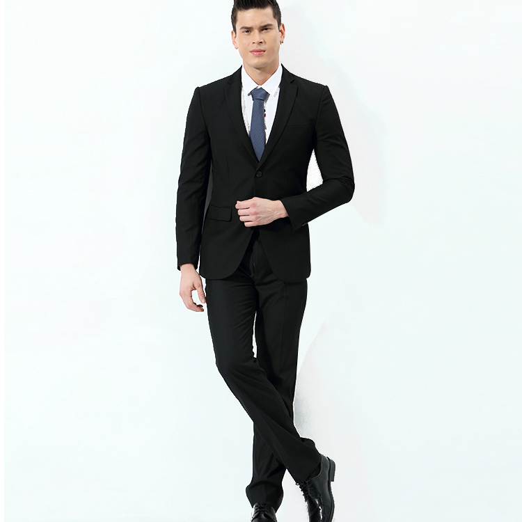 New Formal Groom Wear Two Pieces Notched Lapel Men Suits High Quality Ready To Wear Wedding Tuxedos