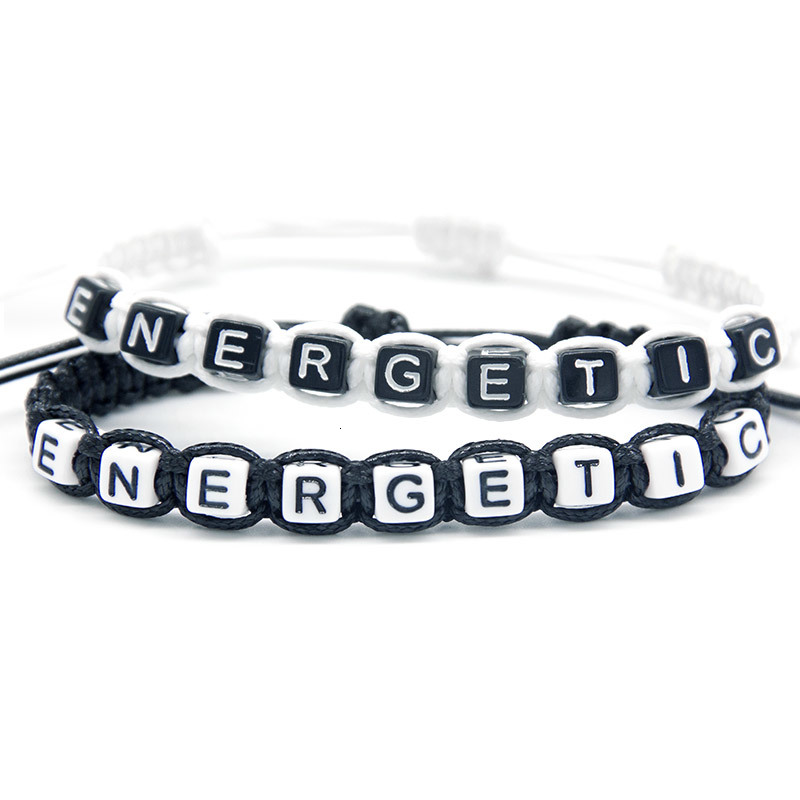 1pcs Energetic Words Charm Bracelets Rope Chain Infinity Adjust Size For Young Women Men Diy Beaded Jewelry Gifts Crafts
1pcs Energetic Words Charm Bracelets Rope Chain Infinity Adjust Size For Young Women Men Diy Beaded Jewelry Gifts Crafts