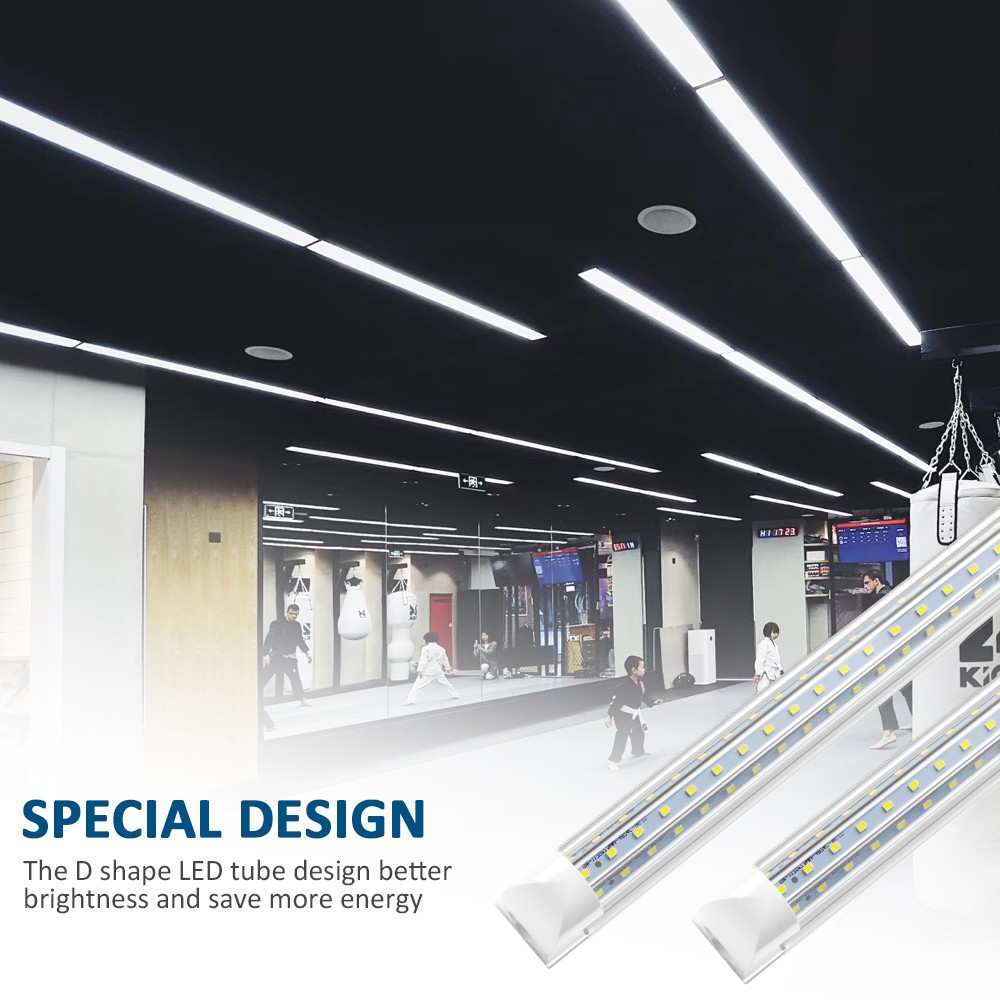 T8 8ft 72W 120 Watt Integrated Tube Light V Shape LED Tube T8 4ft 5ft 6ft 8 ft Cooler Door Freezer LED Lighting