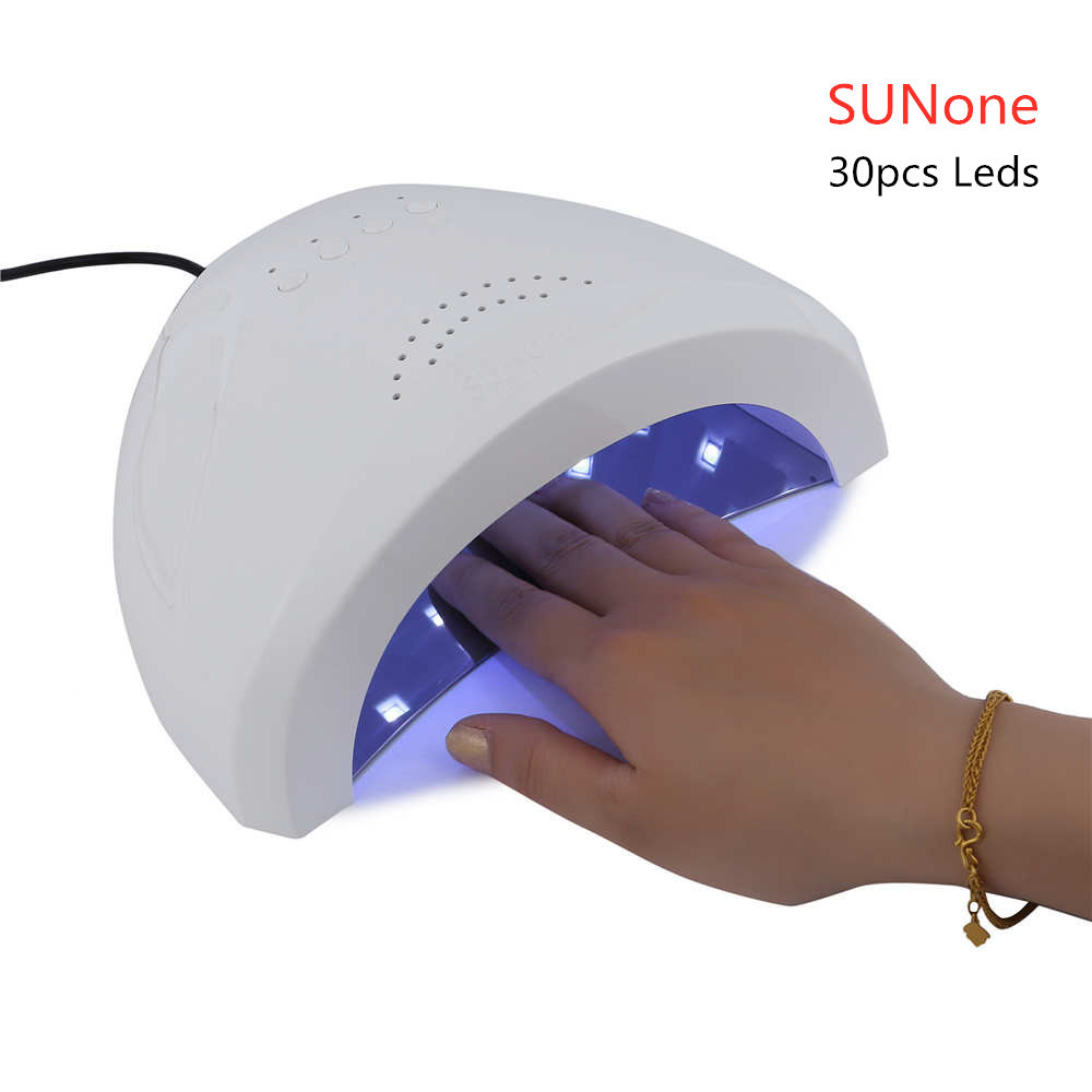 48W SUNone Nail Dryer 30 LEDS Dryer Nail Lamp UV LED Lamp for Curing Gel Polish Smart Sensing 5/30/60s Timer Lamp For Nails LY191228, White
48W SUNone Nail Dryer 30 LEDS Dryer Nail Lamp UV LED Lamp for Curing Gel Polish Smart Sensing 5/30/60s Timer Lamp For Nails LY191228, White