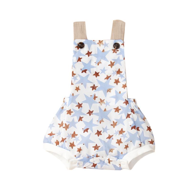 2020 0-12M Stars Print Infant Baby Boys Girls Boys Rompers Summer New Sleeveless Backless Jumpsuit Playsuit Soft Cotton Clothes, As pic
2020 0-12M Stars Print Infant Baby Boys Girls Boys Rompers Summer New Sleeveless Backless Jumpsuit Playsuit Soft Cotton Clothes, As pic
