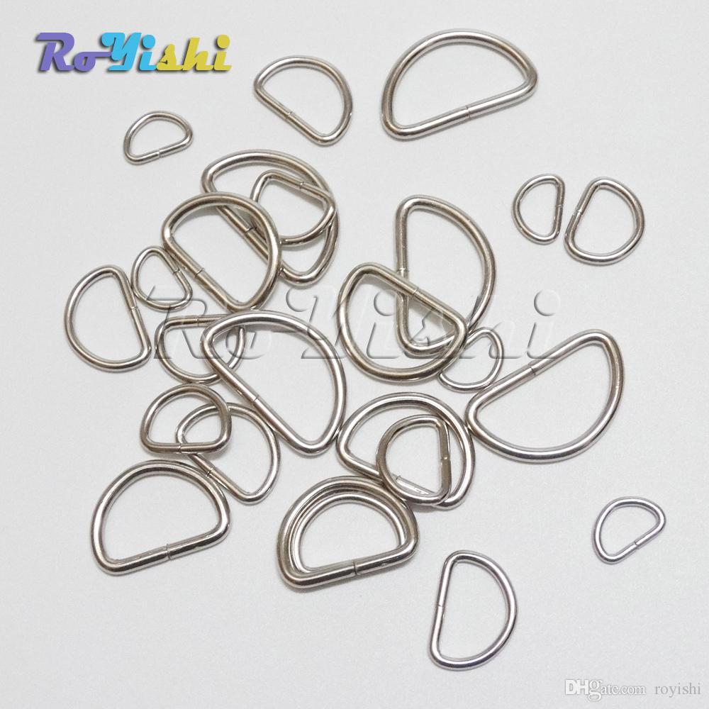 100pcs/lot 3/8" 1/2" 5/8" 3/4" 1" Nickel Plated D Ring Semi Ring Ribbon Clasp Knapsack Belt Buckle
100pcs/lot 3/8" 1/2" 5/8" 3/4" 1" Nickel Plated D Ring Semi Ring Ribbon Clasp Knapsack Belt Buckle