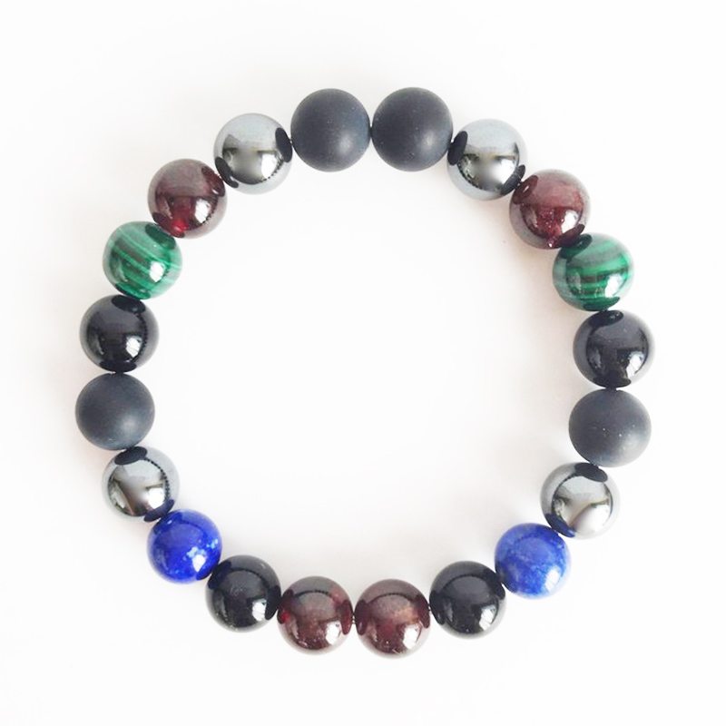 Mix Stones Beaded Bracelet Spirituality Jewelry 8mm Black Onyx Garnet Hematite Malachite Bracelets Healing Meditation Bracelet
Mix Stones Beaded Bracelet Spirituality Jewelry 8mm Black Onyx Garnet Hematite Malachite Bracelets Healing Meditation Bracelet
