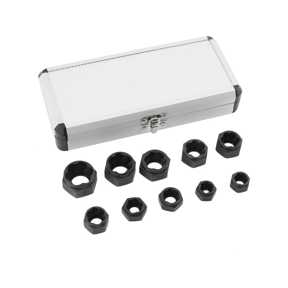 Top Quality 10Pcs Damaged Bolt Nut Screw Remover Extractor Removal Set Nut Removal Socket Tool Threading Tools Low Tool Kit
Top Quality 10Pcs Damaged Bolt Nut Screw Remover Extractor Removal Set Nut Removal Socket Tool Threading Tools Low Tool Kit