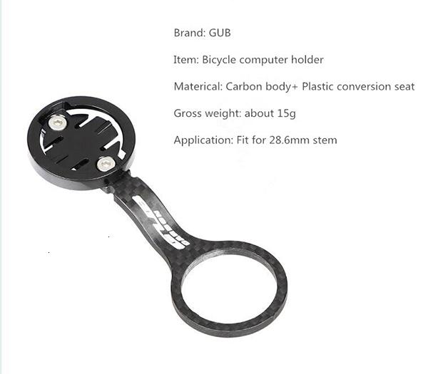 Computer Carbon Steering Cycle GUB Bicycle Holder Holder Holder Garmin Bryton CATEYE Table MTB Support Bicycle Road Mount GPS294G