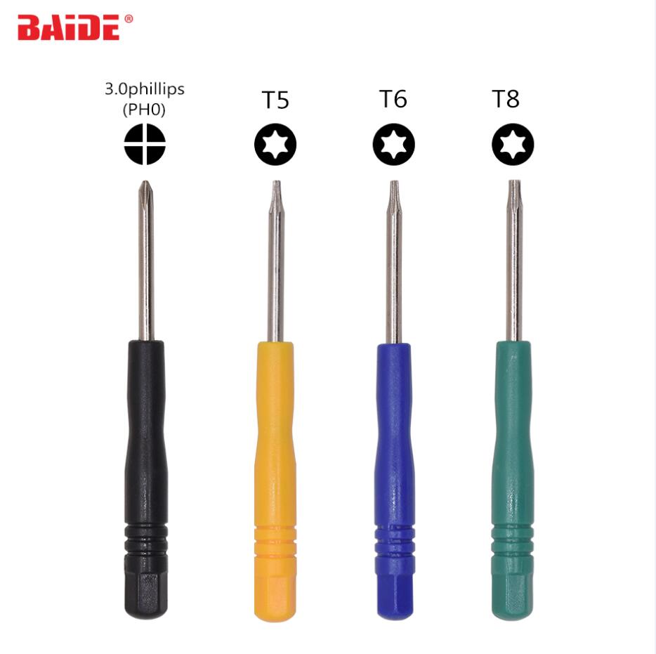 3.0mm Yellow Green Blue Black High Quality Mini Screwdriver Torx T5 T6 T8 3.0 Phillips PH0# Screw Driver Wholesale 2000PCS/lot