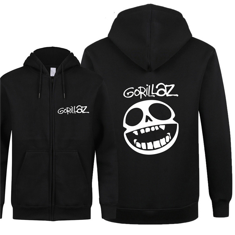 Fashion-Hot Gorillaz Rock Band Rap Hip Hop Sweatshirt Spring Autumn Fleece Sweatshirts Men Zipper Hoodies Casual Music Men Cotton clothe
Fashion-Hot Gorillaz Rock Band Rap Hip Hop Sweatshirt Spring Autumn Fleece Sweatshirts Men Zipper Hoodies Casual Music Men Cotton clothe